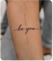 Lettering tattoo style